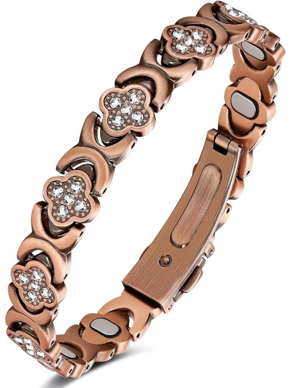 Women's Copper 5X Strength 5,000 Gauss Copper Magnetic Bracelet Jewelry